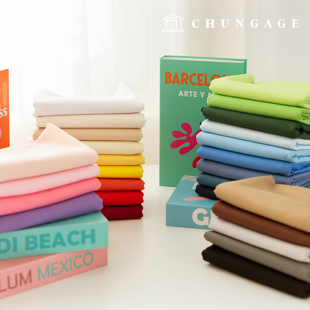 면원단 바이오워싱 원단 무지 천 대폭 면 40수 트윌 아델 27종