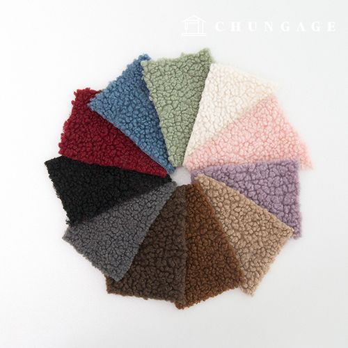 [천가게]뽀글이 양털원단 인형원단 푸들 털 페이크퍼 겨울 원단 램램 한마